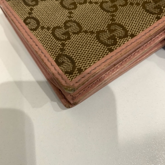 Gucci Brown GG Canvas Long Wallet Sku#84800 (gently used, corners tearing) - Picture 12 of 12